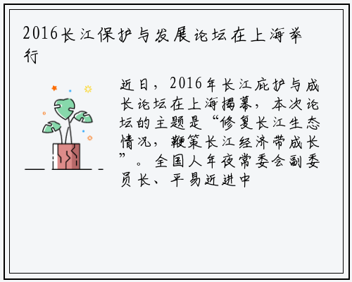 2016长江保护与发展论坛在上海举行_b体育官网